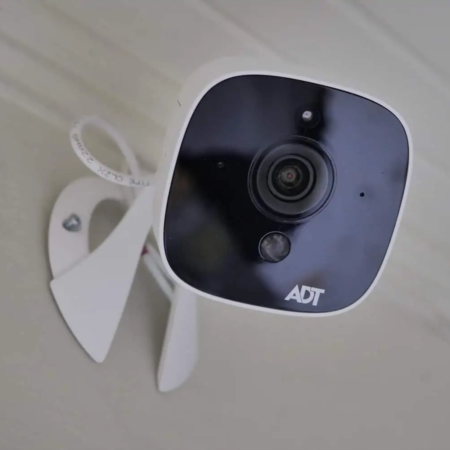 Outdoor ADT camera installed